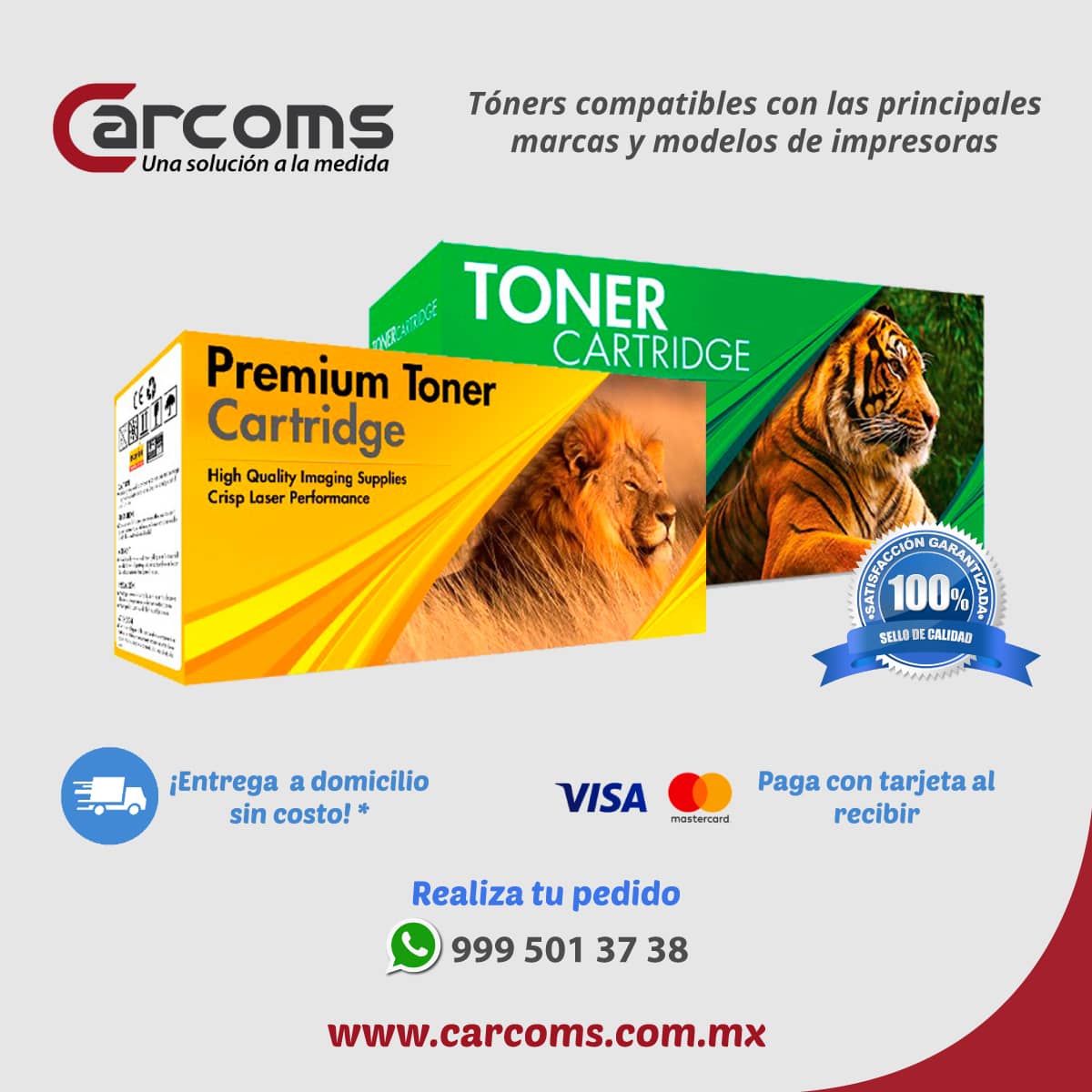 Banner de Toners Carcoms.com.mx